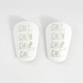 Miniatyrbillede 1 af 5: 1 par fodboldpuder til børn SWIT VIT S Hvid White XS