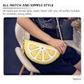 Miniatyrbild 4 av 5: Rolig Fruktformad Enkel Axelväska Kedjeväska Enkel Crossbody-väska för Kvinnor och Flickor