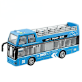 Miniatyrbilde 1 av 5: Lekebilmodell Gave Til Barn Kule Stilig Lys Musikk Inersi Buss Buss Simulering Blue open bus (916b)