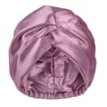 Lila Satin Bonnet Silkesbonnet Sovmössa för Kvinnor Hårskydd Justerbar