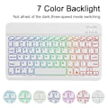 Miniatyrbilde 3 av 5: Samsung Galaxy Tab A9+ Lærveske med Avtakbart RGB Bakgrunnsbelyst Tastatur Multicolor Style C