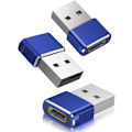 Miniatyrbild 1 av 6: 3-pack USB C-adapter, typ C-hona till USB A-hane laddningskabelkonverter för Apple Watch Ultra iWatch Series 8 7 9, iPhone 11 13 14 16 Plus Max Pro