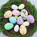 Miniatyrbild 4 av 5: 20 st Påskägg Starka Färger DIY Giftfria Glad Påsk Ägg Dekor För Påsk JIKAIX