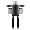 Pikkukuva 3 / 5: SS45181-A1 Alumiiniseos 1/4 tuuman ruuvijalusta-adapteri Insta360 Gopro DJI:lle, 360 astetta pyörivä Multicolor Black Titanium