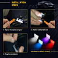 Miniatyrbillede 5 af 5: Tesla Model 3/Y/S/X Ultra-Lysende Indvendig LED Belysningssæt - Bagagerumslys, Dørpuddellelys (4 stk./sæt) - 6000k Blue