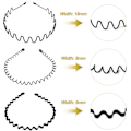 Pikkukuva 2 / 7: 3 kpl metallihiuspantaa miehille, metallihiuspanta, liukumaton ja kestävä aaltoileva hiuspanta, unisex-urheilumuotihiuspanta-asusteet naisille ja miehille 1 count (Pack of 3)