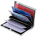Miniatyrbillede 6 af 6: Rustfrit - Kortholder med rum - Beskytter RFID - pung metal Sort black