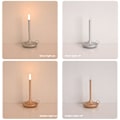 Miniatyrbillede 3 af 5: Bordlampe - Genopladelig Usb-c Trådløs Touch Lampe Camping Lys Multifarvet White