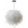 Miniatyrbillede 1 af 4: Moderne loftslampe, lysekrone til stue, loftslampe med fjer, dekorativ fjerlampe