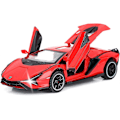 Pikkukuva 1 / 5: Leikkiauto Lambo Sian FKP3 Metallimalliauto Valoilla ja Äänellä Takaisinvetävä Leikkiauto Pojille 3+ (Punainen)