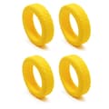 Resväskor Hjulskydd Silikon Tyst Skyddsskydd för Kabinväskor för De Flesta 8 Spinnerhjul yellow 4pcs