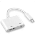 Miniatyrbild 1 av 5: Apple Lightning till HDMI-adapter, Digital AV-dongel, 1080P Synkroniseringskabel för iPhone, iPad, iPod till TV/Projektor/Skärm, MFi-certifierad video