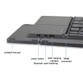 Miniatyrbild 7 av 7: Trefällbart Bluetooth-tangentbord, Bluetooth Bärbart Mini Trådlöst Tangentbord med Touchpad Mus - Svart