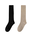 Pikkukuva 1 / 5: Luistelu sukat Vaaleat läpinäkyvät polven korkuiset luistelu sukat Luistelu nylon sukat (Calf socks) Black * Khaki