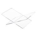Miniatyrbild 1 av 4: 2-pack Akryl Bokstöd X-format Design Klar Stil Tjockare Läsning Bokhylla Bokdisplay Stativ Transparent S