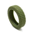 Pikkukuva 1 / 5: Matkalaukkujen pyöränsuojukset Silikoniset äänettömät suojukset useimpien 8 pyörivän pyörän matkalaukkuihin Military Green 1pcs