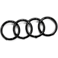 Miniatyrbillede 2 af 5: 273 mm Audi 82A071801 Grillplade, Ringe Black Edition Emblem Sort