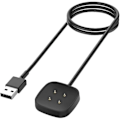 Miniatyrbilde 1 av 4: Lader for Fitbit Sense og Versa 3, erstatningsladekabel magnetisk dokkingstasjon for Fitbit Versa 3 / Sense Smart Watch