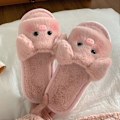 Pikkukuva 3 / 5: Piirretty kirahvi-puuvillaiset tossut, talviset sisä- ja ulkotossut naisille E 37