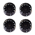 Miniatyrbilde 5 av 5: Gitarhastighetskontrollknapper og 18 mm lang akselpotensiometer 500K svart