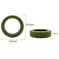 Pikkukuva 2 / 5: Matkalaukkujen pyöränsuojukset Silikoniset äänettömät suojukset useimpien 8 pyörivän pyörän matkalaukkuihin Military Green 1pcs