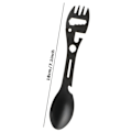 Miniatyrbild 2 av 10: Utomhus Spork Gaffel Sked Flasköppnare Camping Överlevnad
