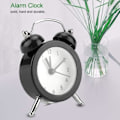 Miniatyrbild 2 av 5: Metall Dubbelklocka Alarmklocka Retro Alarm Hög Ljud Tyst Klassisk