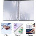Miniatyrbillede 4 af 5: Musikmappe til noder, A4-papir, dokumentmappe, opbevaring, 30 lommer, nodetegn, musikbordmappe