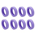 Pikkukuva 1 / 5: Matkalaukkujen pyöränsuojukset Silikoniset äänettömät suojukset useimpien 8 pyörivän pyörän matkalaukkuihin Purple 8pcs