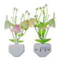Miniatyrbild 1 av 5: 2-pack Romantisk Färgrik Sensor LED Svamp Nattlampa Vägglampa Heminredning