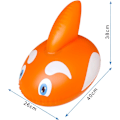 Pikkukuva 2 / 8: Uimarengas kelluke, allas kelluke lapselle ja aikuiselle, uimavyö lapselle, vyön koko on säädettävä, tee uinnistasi helpompaa ja helpompaa Orange