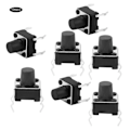 Miniatyrbild 2 av 8: 100 st Momentary Taktil Tryckknappsbrytare Mini Micro Tact Switch Tillbehör 6 x 7 mm