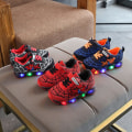 Miniatyrbillede 2 af 5: Børns LED Light Up Sko Lysende Blinkende Sneakers til Drenge Piger