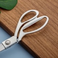 Miniatyrbillede 3 af 8: 10,5'' Sølv Rustfrit Stål Skarpe Skræddersakse Tøj Saks Grill Klip Justerbar Køkkensakse Stof Heavy Duty Silver