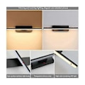 Miniatyrbillede 4 af 5: Dæmpbar LED Indendørs Væglampe, Roterende Moderne Vægbelysning 6W Aluminium Justerbar Væglampe Sort Sengelampe Soveværelse Læselamper, 30cm