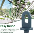 Miniatyrbilde 2 av 4: Drivhusklemmer Sett med 50 med ekstra sterkt grep og øyer - Den beste espalier- og planteholderen for drivhuset ditt - Drivhustilbehør