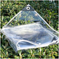 Miniatyrbild 1 av 5: Transparent presenning vattentät, tålig vattentät presenning, dammtät med snöre 2x2m