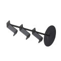 Miniatyrbillede 7 af 11: 3-lags spilcontroller opbevaringsstativ hul hovedtelefon spil konsol controller holder stand arrangør til XBOX sort