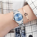 Pikkukuva 5 / 5: 6 Väriä Chenxi Merkki Kellon Luksus Naiset Vapaa-ajan Kellot Vedenkestävä Kellon Naiset Muoti Pukeutua Rhinestone Rannekello Cx021b 021B Pink Dial