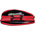 Miniatyrbilde 5 av 5: Profesjonell badmintonracketbag 4-6 pakke racket håndveske vanntett tennis racketball battledore sport duffel stor kapasitet Red