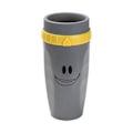 Miniatyrbilde 1 av 5: Bærbar Twist-kopp uten lokk med isolert kaffekopp i rustfritt stål Gray Smile