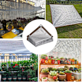 Miniatyrbillede 5 af 8: Reflekterende Aluminet Solsejl, Solcreme Skyggenet Sølv Mesh Skyggenet, Drivhus Blomster Planter Terrasse Plæne Mesh Net