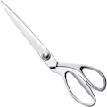 Miniatyrbillede 1 af 8: 10,5'' Sølv Rustfrit Stål Skarpe Skræddersakse Tøj Saks Grill Klip Justerbar Køkkensakse Stof Heavy Duty Silver