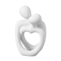 Miniatyrbillede 1 af 5: Par Skulptur Minimalistisk Resin Kærlighedsstatue Skrivebord Abstrakt Par Statue til white