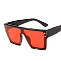 Miniatyrbillede 1 af 5: Solbriller Mode Solbriller Ét-stykke Solbriller Moderne Firkantede Par Solbriller C3 black frame