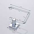 Miniatyrbillede 5 af 7: Moderne toiletrulleholder til vægmontering i rustfrit stål