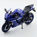 Pikkukuva 1 / 5: 1/12 Mittakaavan Yamaha YZF-R1M Moottoripyörämalli Leikkiauto Seosvalettu Simulaatiomallit Moottoripyörä Kokoelma Koriste Poikien Leikkikalut Lahjat Blue