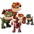 Miniatyrbillede 2 af 5: Robot Dinosaur Legetøj Transform Indominus Rex Carnotaurus Velociraptor Dyr Figurer Tiranosaurio Rex Velociraptor