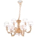 Miniatyrbilde 2 av 5: Miniatyr Taklampe Simuleringslampe 1/12 Skala Miniatyrlampe Mini Hus Lysekrone