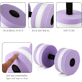 Miniatyrbillede 6 af 8: 2 stk. vandhanteler, vandvægte, lette vandhanteler til vandgymnastik, poolhanteler, bløde svømmehanteler, vand purple
